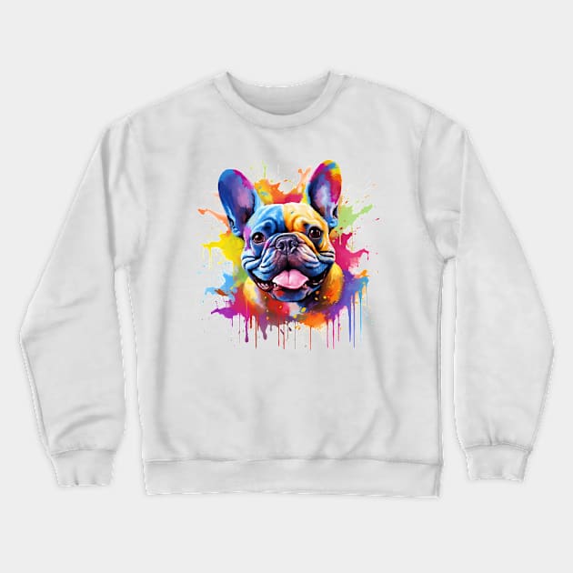 French bulldog Art Crewneck Sweatshirt by CunninghamWatercolors